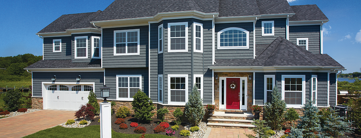 certainteed vinyl siding in charcoal gray